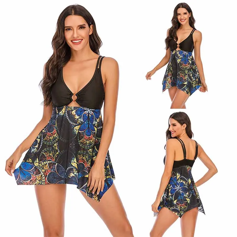 Размера плюс комплект из двух предметов купальник для женщин летняя пляжная