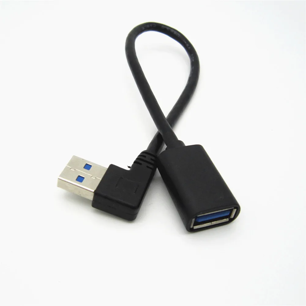 Переходник-удлинитель 50 см USB 3 0 папа-USB мама угол 90 градусов быстрая передача