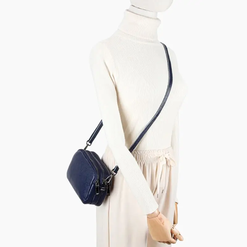 

Coolcept 2021 Women'S Mini Shoulder Handbag Real Leather New Cossbody Bag For Summer Women Zipper Fashion Casual