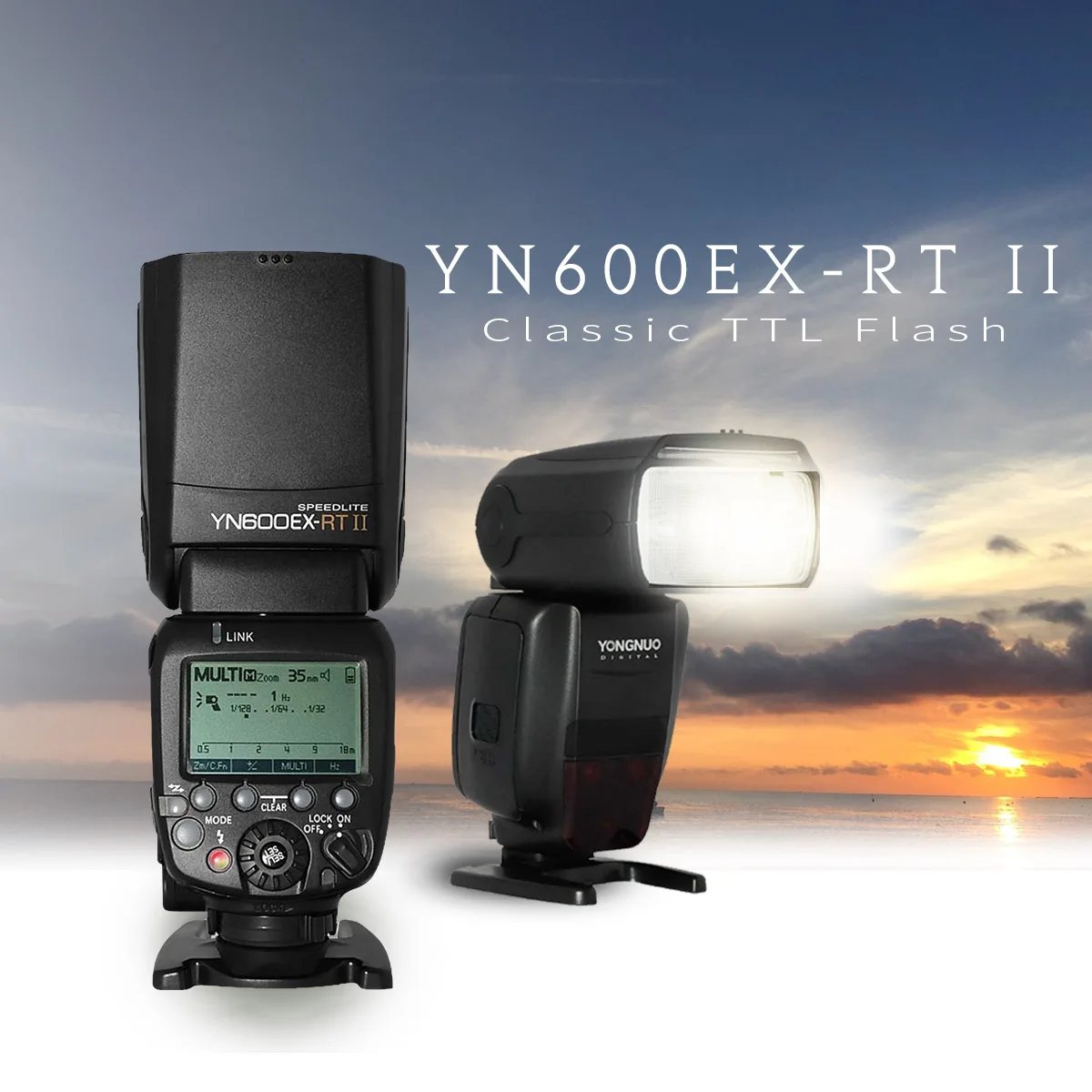 

YONGNUO YN600EX-RT II YN600EX RT II 2.4G Wireless HSS 1/8000s Master TTL Flash Speedlite for Canon 600EX-RT with YN-E3-RT II