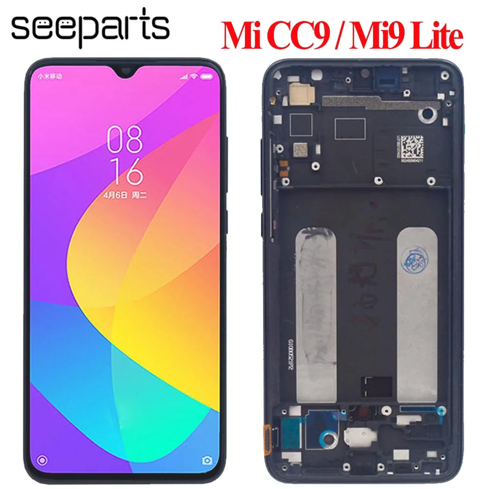 ЖК-дисплей TFT для Xiaomi Mi CC9 с сенсорной панелью и дигитайзером запасные части 9 Lite |