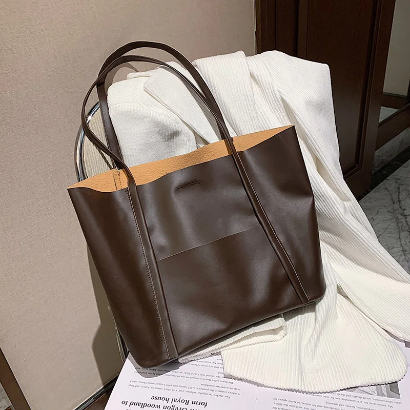 

Women Bags Classic Casual Tote for Female Fashion Shoulder Bags Pu Leather Totes for Girls Large Capacity Shopping Bag Handbags