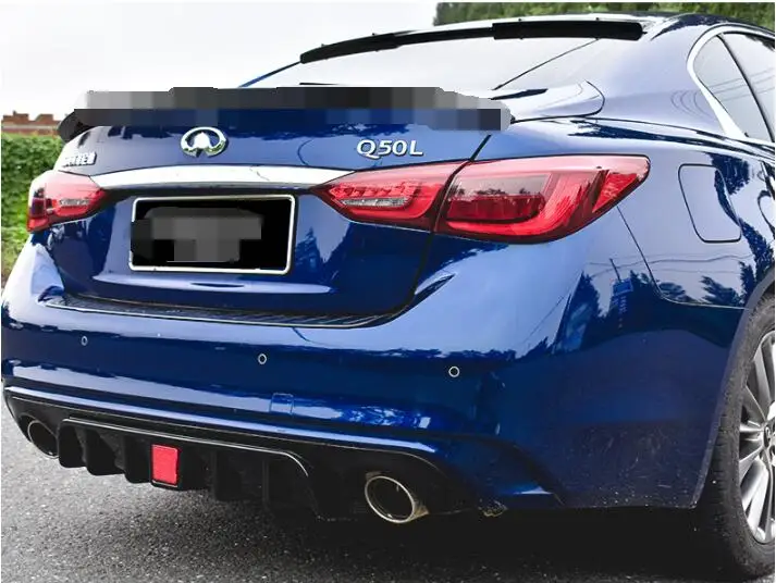 Задний спойлер для Q50 2018 ABS диффузор заднего бампера Infiniti Q50L комплект корпуса