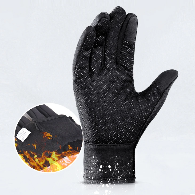 Зимние теплые велосипедные перчатки Kyncilor водонепроницаемые с закрытыми