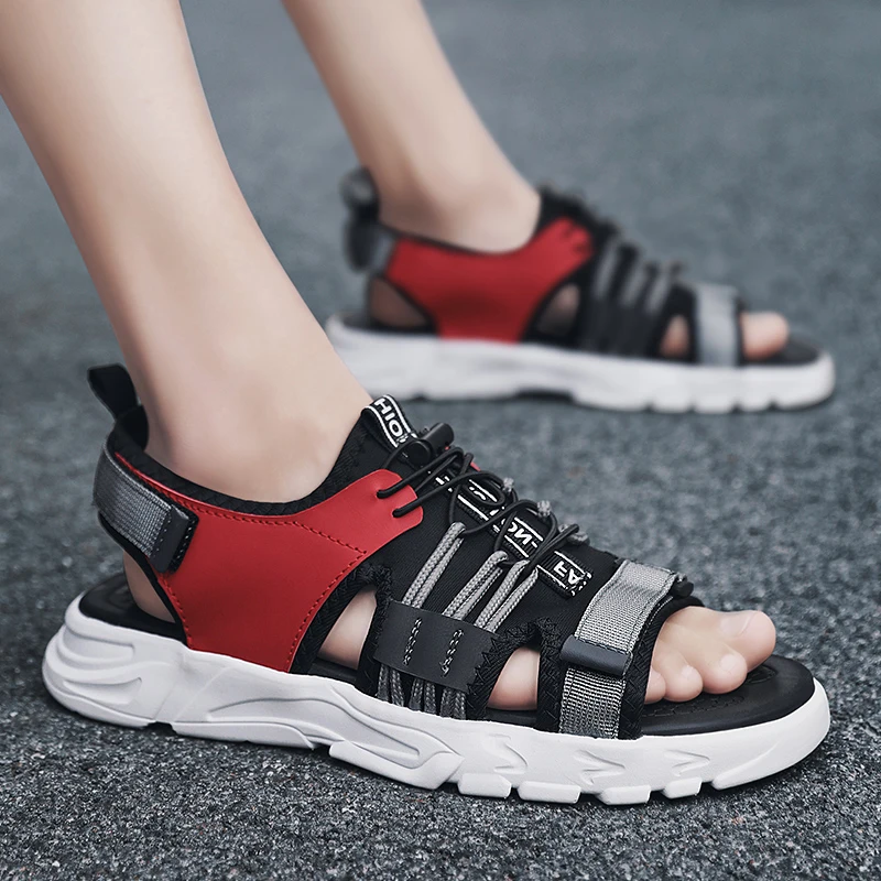 

Men's Sandal Free Shipping Italian Leather Sandals For Men Sandalen Heren Outdoor Summer Classic Roman Man