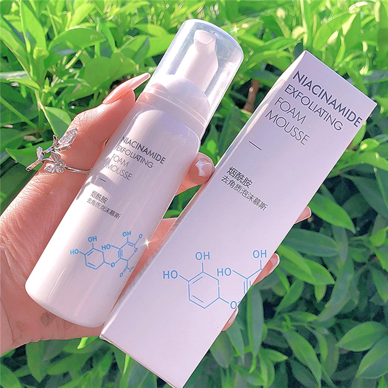 Niacinamide Отшелушивающий Пенящийся мусс пилинг гель глубокое очищение увлажняющее