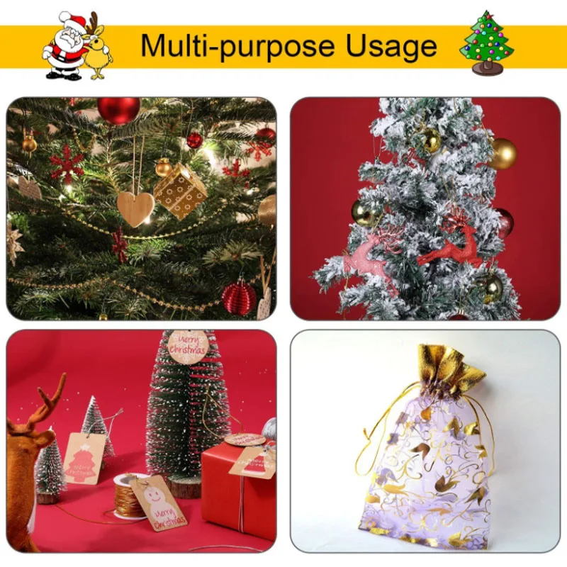 20 метров/рулон золотистый и серебристый эластичный шнур |