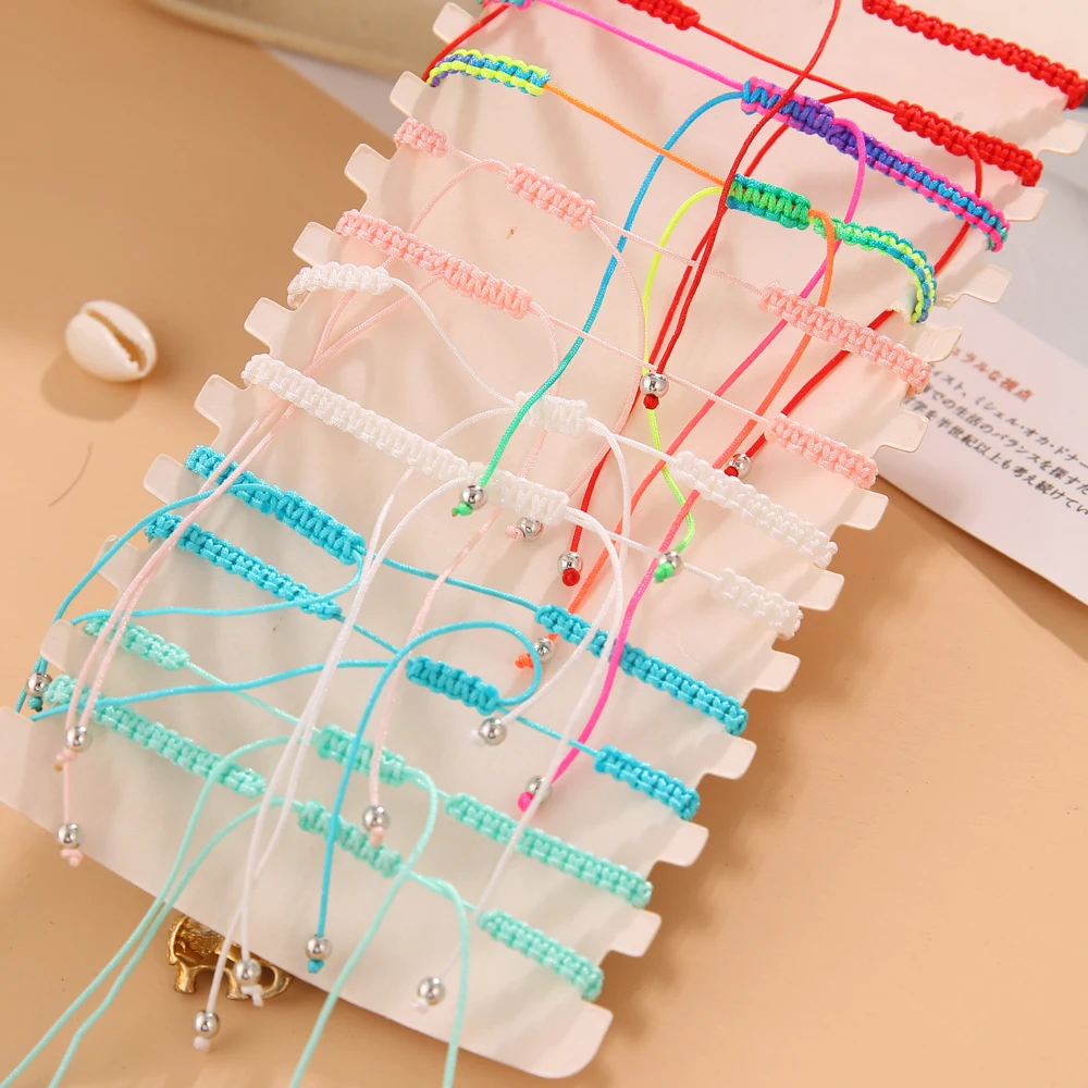 

2021 Fashion Jewelry 12 Pieces/Set of Crystal Inlaid Alloy Elephant Charm Bracelet Cuffs Hand-woven Adjustable Bracelet Women