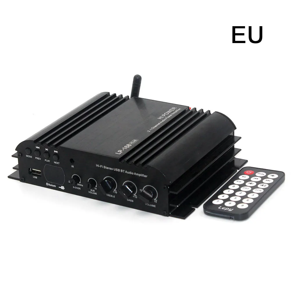 Lepy 168 плюс портативный мини стерео усилитель Bluetooth усилитель беспроводной HIFI 2.1CH бас аудио динамик Цифровой Компактный ЕС разъем
