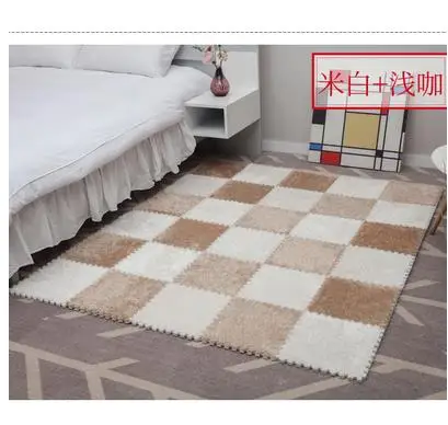 

Stitched Suede Net Red Carpet Puzzle Foam Floor Mat Bedroom Full Floor Mat Carpets for Living Room Area Rug