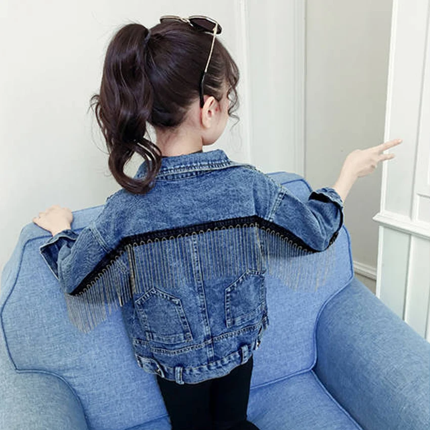 Benemaker/детская джинсовая куртка для девочек Ropa Niñas 10 12 лет одежда малышей ветровка