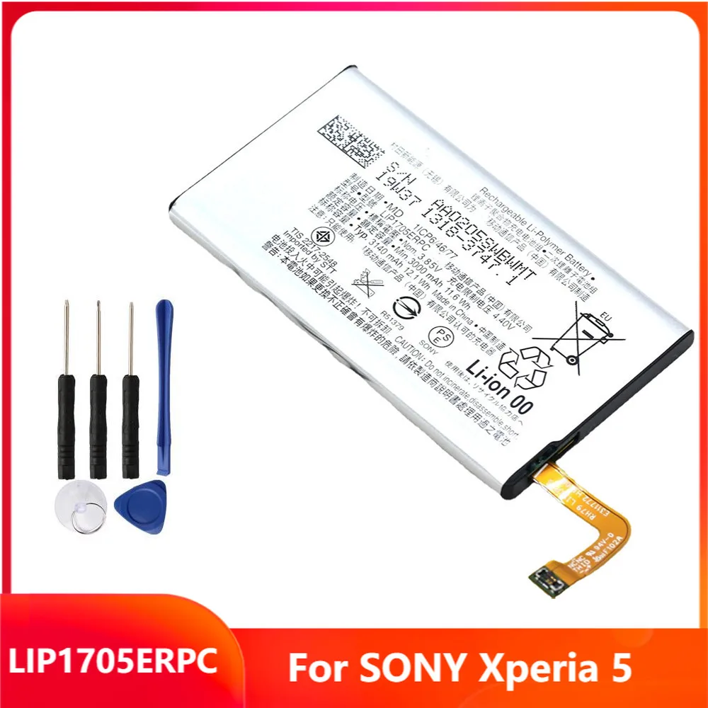 

Replacement Phone Battery LIP1705ERPC For SONY Xperia 5 With Free Tools 3140mAh