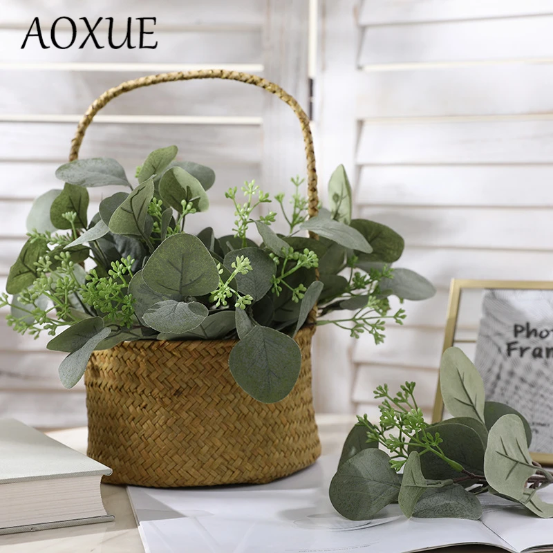 Высококачественные искусственные листья растений 3 шт. с фруктами листьями