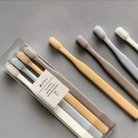 4 pcslot multi color soft bristle small head toothbrush tooth brush portable travel eco friendly brush tooth care oral hygiene
