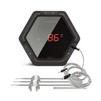 inkbird high accurately bluetooth meat grill thermometer usb rechargable magnet rotatable screen bbq temeprature gauge ibt 6xs
