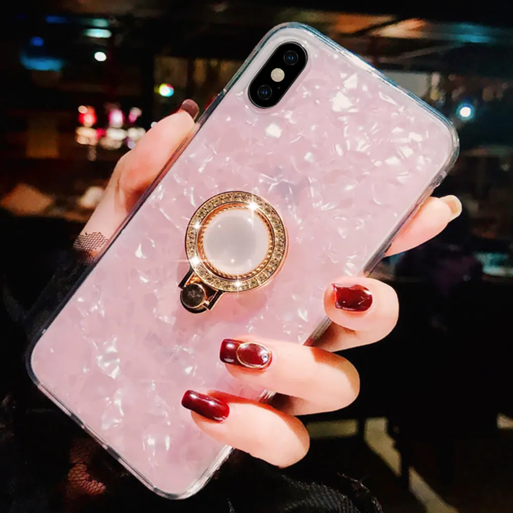 Женский блестящий чехол LAPOPNUT с бриллиантами для Iphone 11 Pro Xs Max Xr X 7 8 Plus 6 6s тонкий