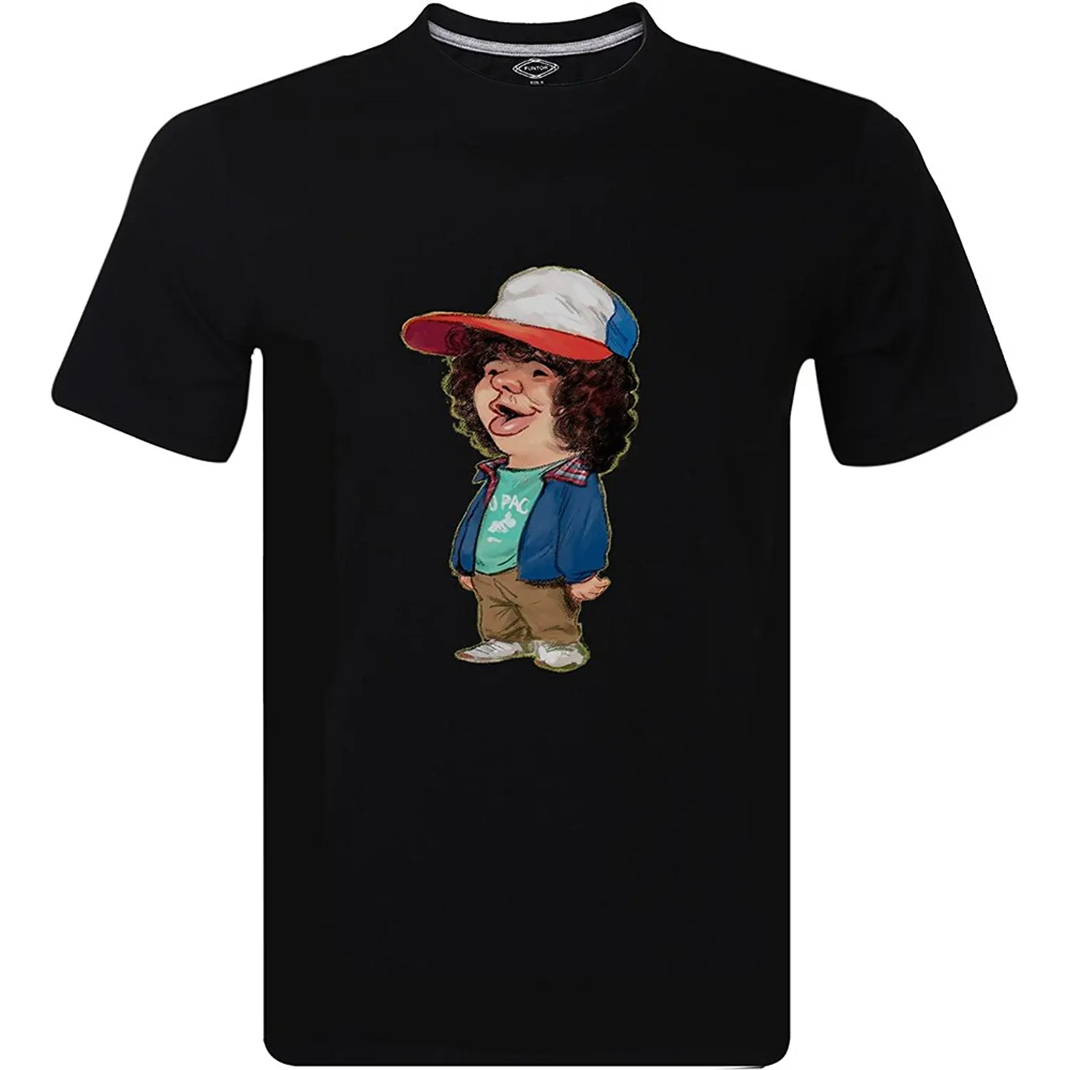 

2021 FunTor Clip Art Dustin T-shirt MenT Shirts Summer Hipster T-Shirts Women Summer Tops Tees Fasion Men Tshirt