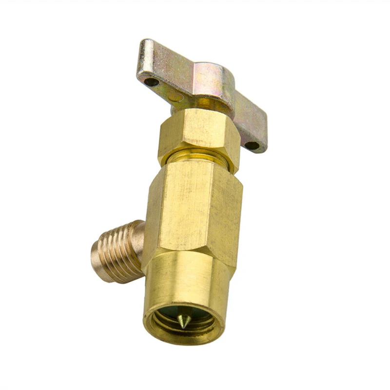 R-134a R-134 AC Refrigerant Gold Brass Can Tap Dispensing 1/2ACME Thread Valve | Автомобили и мотоциклы