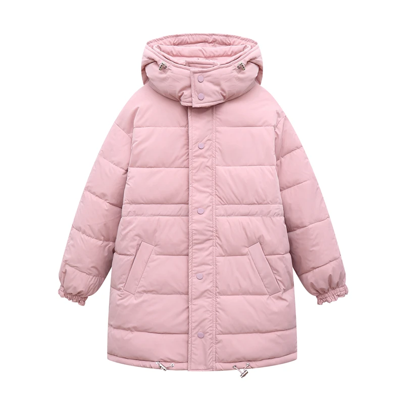 

Fashion Women Winter Long Hooded Oversize Down Coat New Solid Thick Warm Winter Down Jacket Women Parka Female Office Lady
