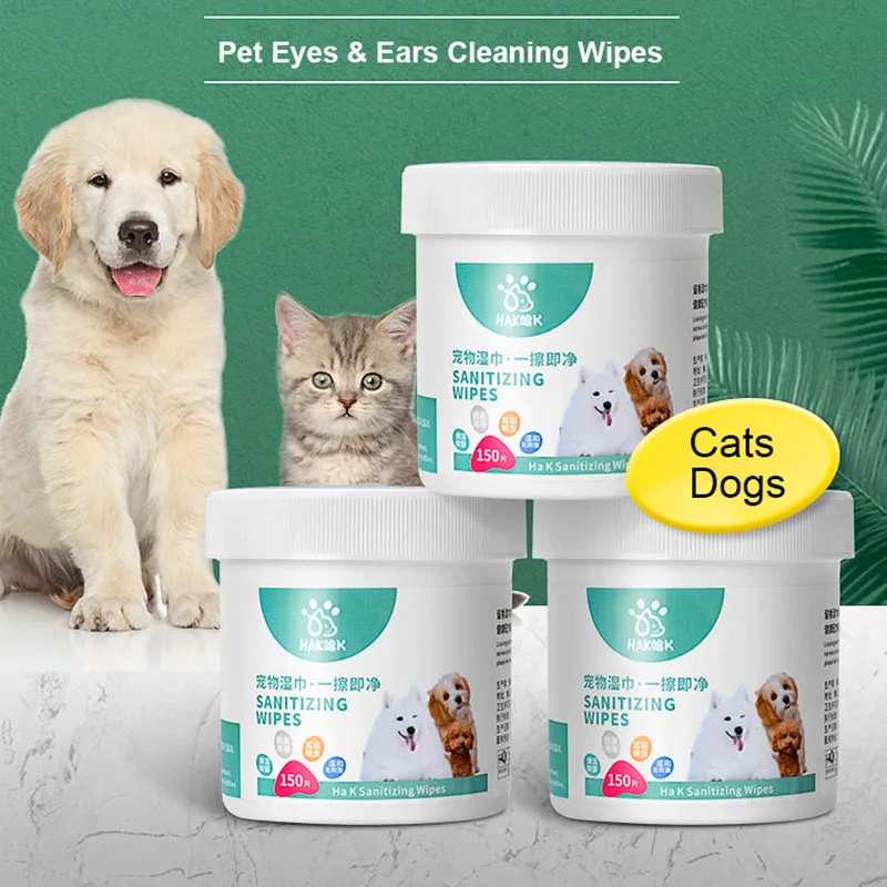 150 шт. Портативный салфетки для домашних питомцев Уход за лошадьми слеза