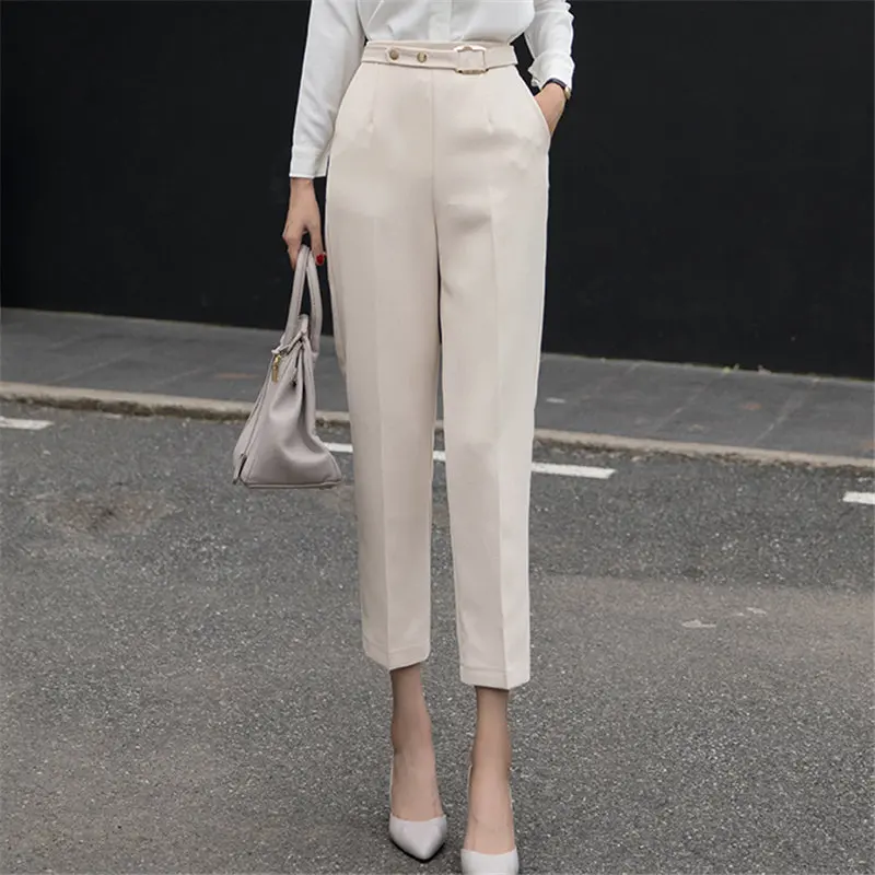 HziriP профессиональные брюки длиной до щиколотки свободные уличные с высокой талией плюс осенние