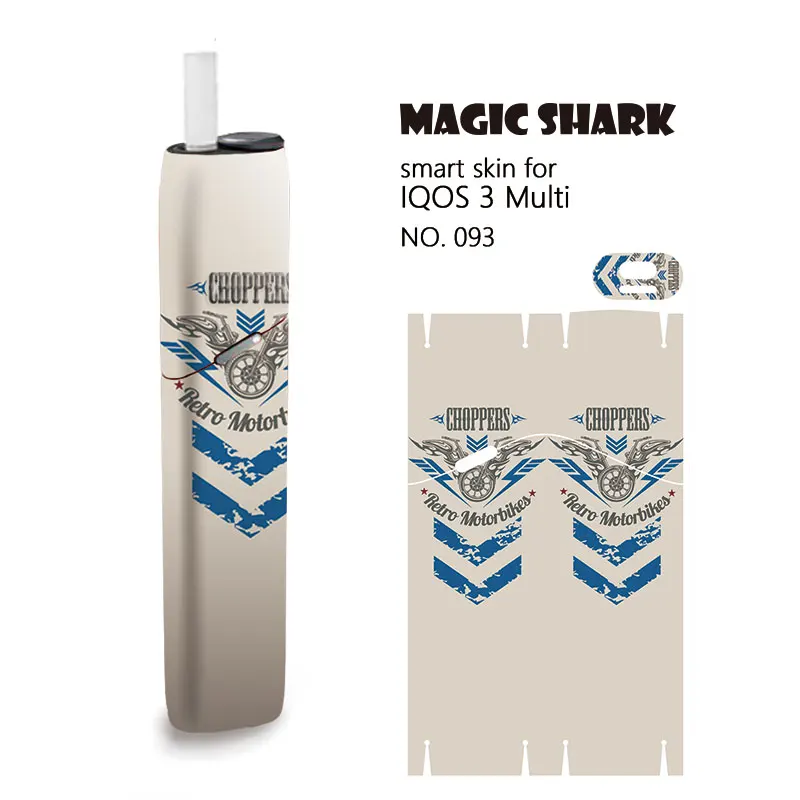 Magic Shark High Quality Skull Eagle E Cigarette Accessories Stereo Film Sticker For IQOS 3 Multi IQOS3 | Мобильные телефоны и