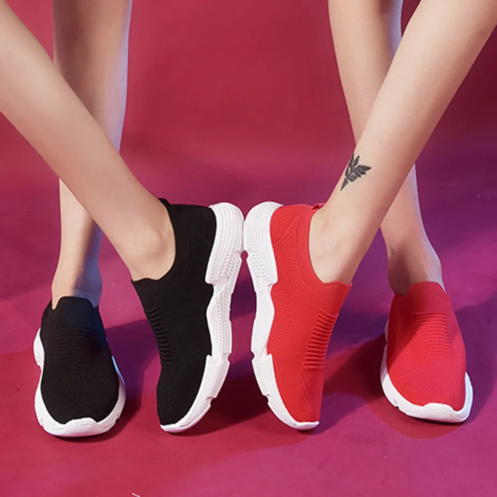 Женские кроссовки больших размеров с сеткой для активного отдыха фитнеса бега