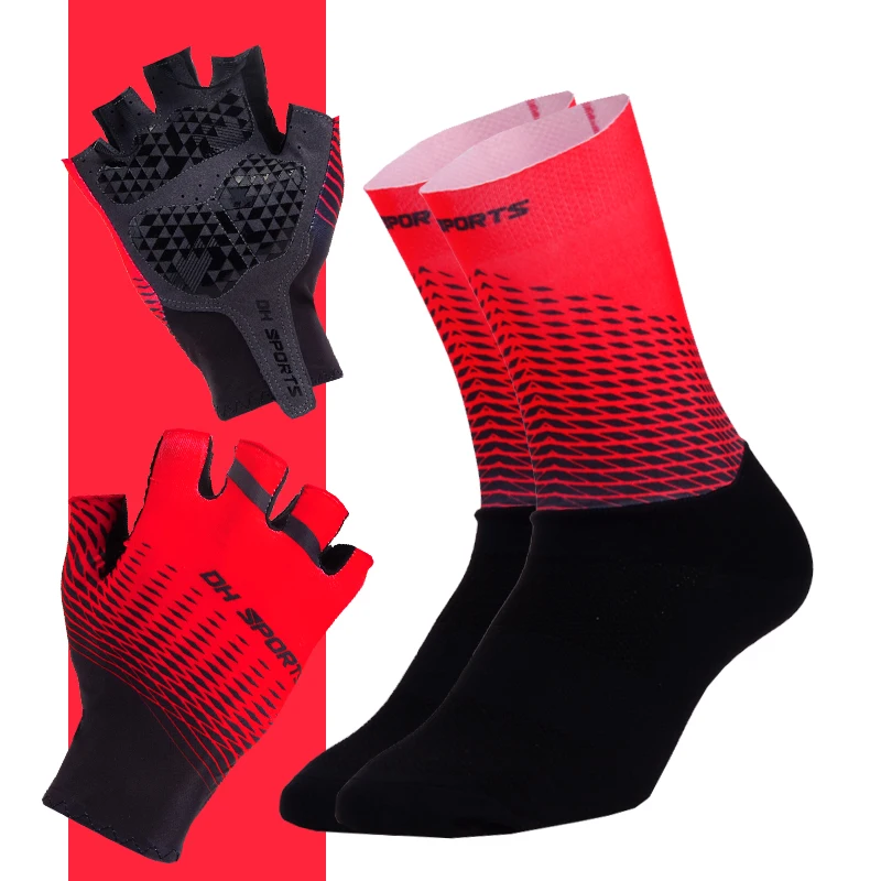 Новинка велосипедные перчатки с велосипедными носками набор противоскользящие