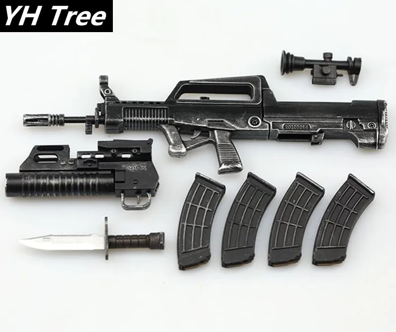 

Модель игрушечного пистолета, пластиковый аксессуар для 12 дюймов экшн-фигурок «сделай сам», масштаб 1/6, 95, QBZ-95