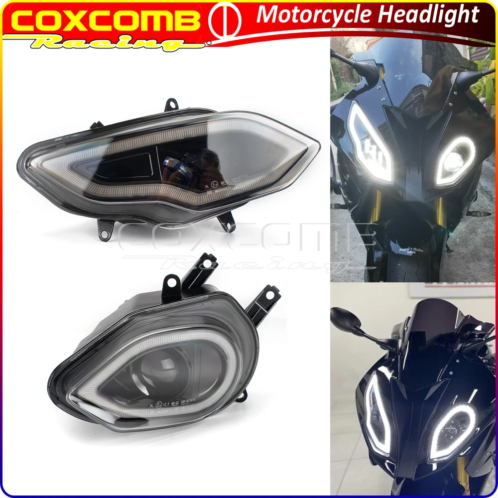 

Motorcycle LED E4 E-mark Hi/Lo Beam Front Headlamp Daytime Running Lights Headlight Assembly For BMW S1000RR 2015-2017 2018