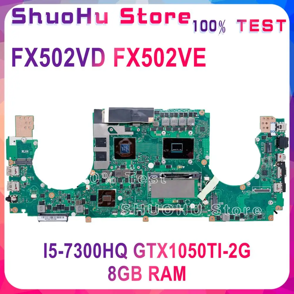FX502VE материнская плата для ноутбука ASUS GL502VM FX502VD ноутбук 100% тест workCPU i5 7300HQ GTX1050TI 2GB