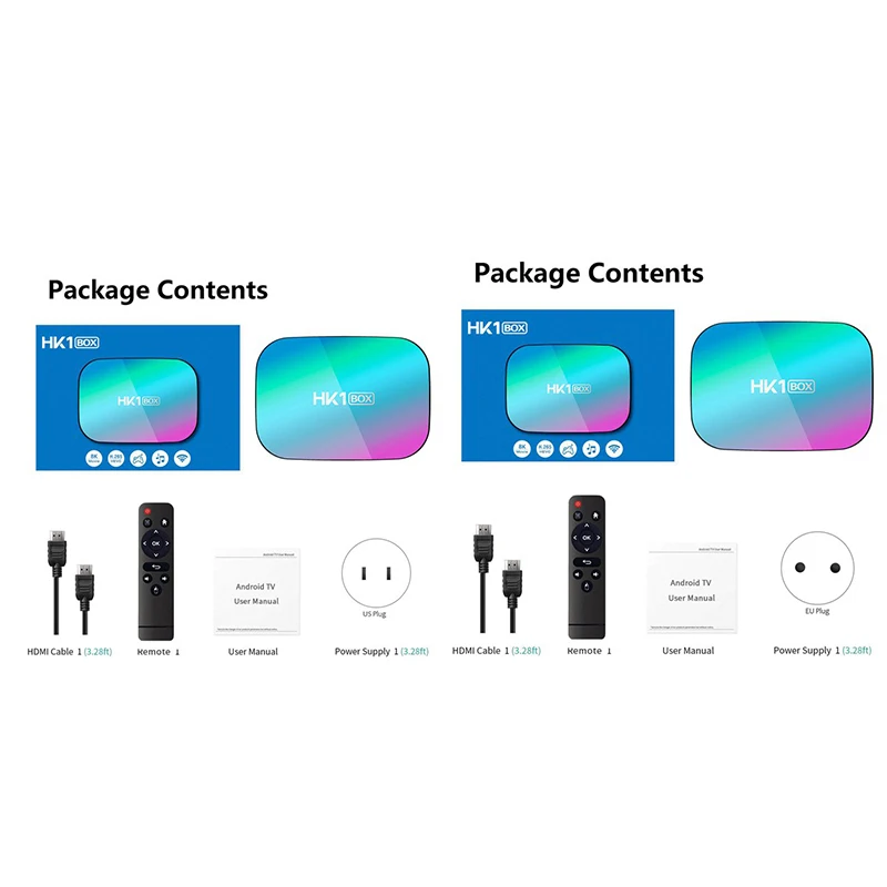 HK1 BOX Android 9 0 Smart TV Box Amlogic S905X3 4 Гб ОЗУ 64 ПЗУ 5G WIFI Bluetooth 8K телеприставка