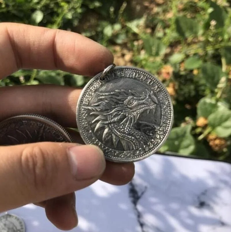 Мужская винтажная модель дракона из нержавеющей стали|Ожерелья с подвеской| |