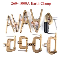 welding ground clamp 2603005006008001000a heavy duty brass ac type screw earth clip for tigmigmma welding plasma machine