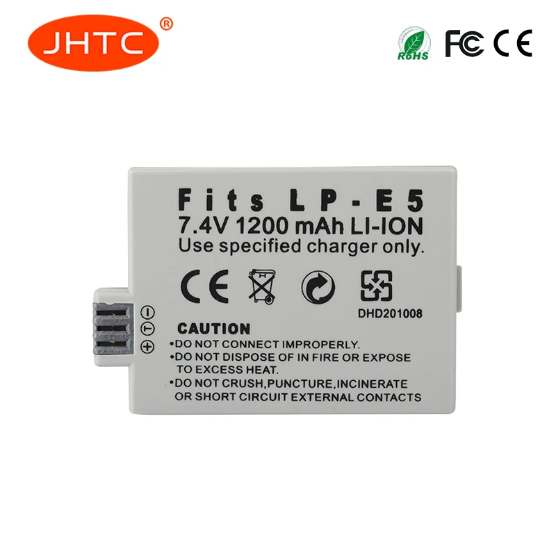 LP E5 Аккумулятор для камеры CANON 450D 500D 1000D KISS X2 X3 F Rebel XS XSi T1i LP-E5 LPE5 1200 мАч Стандартный аккумулятор