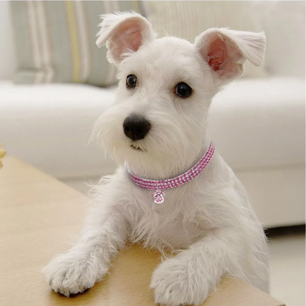 Pet Хрустальный ошейник ожерелье с котенком Pet кулон Блестящий яркий в форме сердца кристалл алмаз украшения аксессуары для Тедди