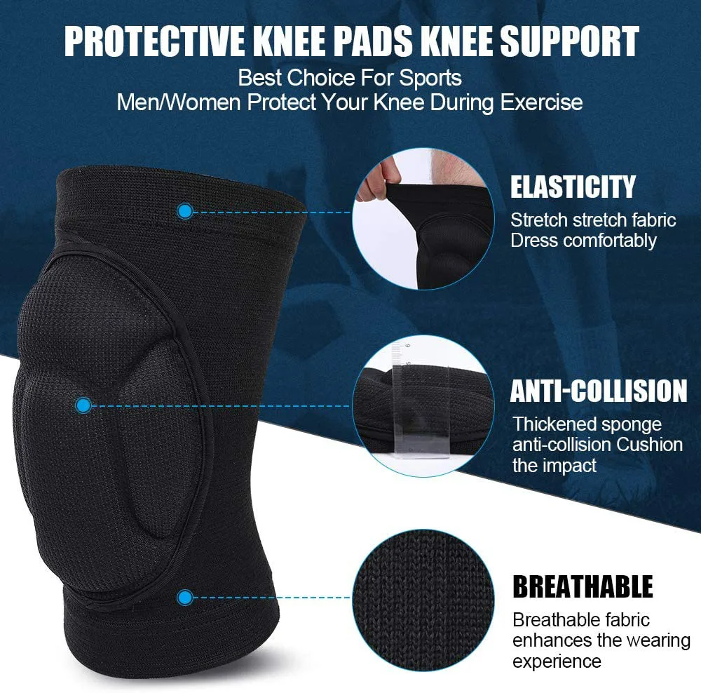 1 пара защитных наколенников толстый губчатый наколенник для футбола волейбола