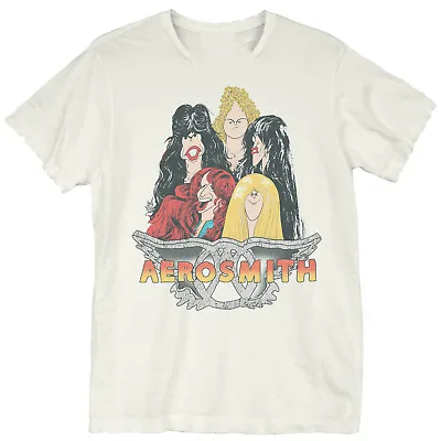 NEW-Aerosmith-Tour-1978-Vintage-White-T-Shirt-S-234XL | Мужская одежда