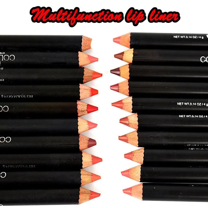 Лидер продаж вечерние цветные деревянные стойкие подводки для губ оптовая