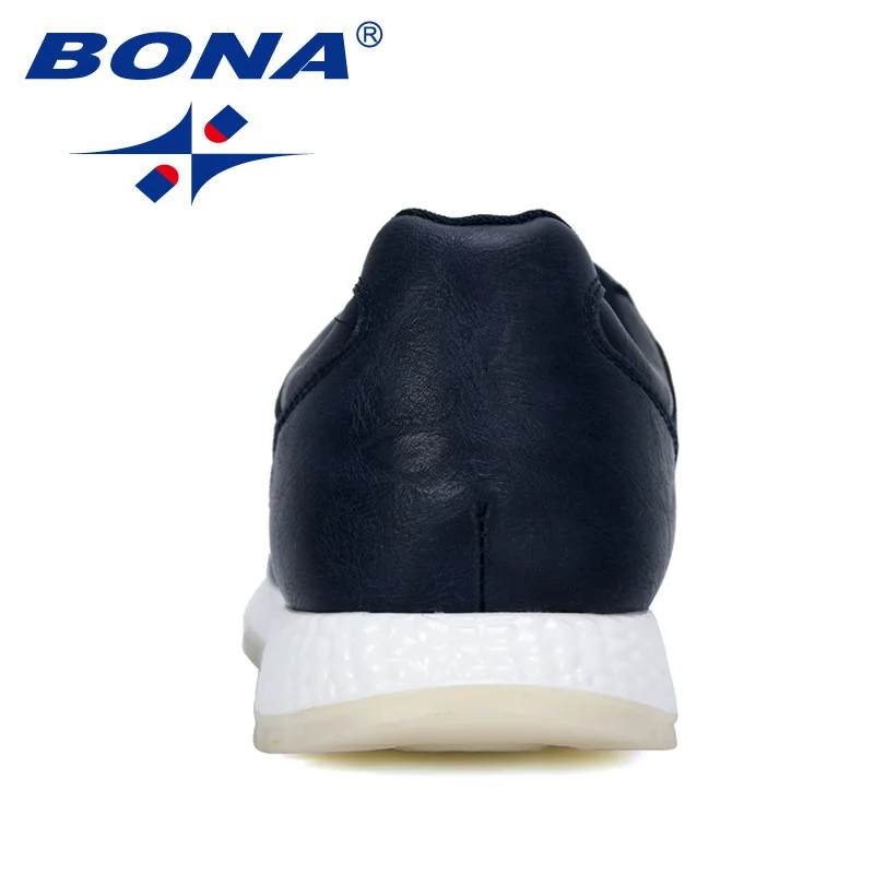 BONA/ г. Новые Дизайнерские повседневные туфли мужские туфли на плоской подошве из микрофибры низкие кроссовки на шнуровке Мужская обувь для отдыха Tenis Masculino