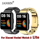 Ремешок из нержавеющей стали для Xiaomi Redmi Watch 2 Lite, металлический сменный Браслет для Xiaomi Redmi Watch 2 Lite