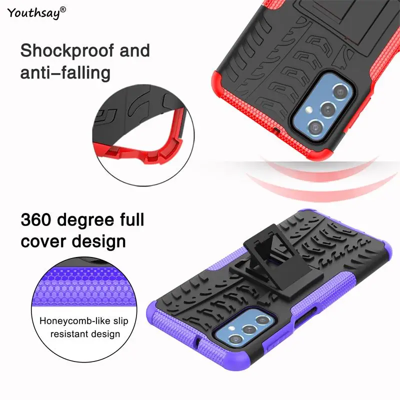For Samsung Galaxy M52 5G Case For Samsung Galaxy M52 A52 A72 A32 A22 A03s A52s Cover Shockproof Armor Protective Phone Bumper