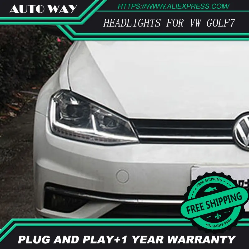 Автомобильный Стайлинг чехол для Volkswagen VW Golf7 MK7 2014 2015 фары Golf 7 светодиодные