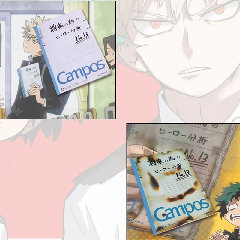 

My Hero Academia notebook animation same paragraph two-dimensional bombing diary