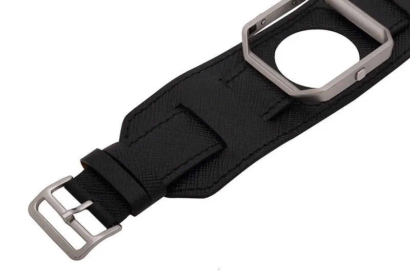 FOHUAS, ремешок из натуральной воловьей кожи с перекрестным узором, Wartch Band для fitbit Blaze, браслет, включая металлическую рамку, розничная посылка