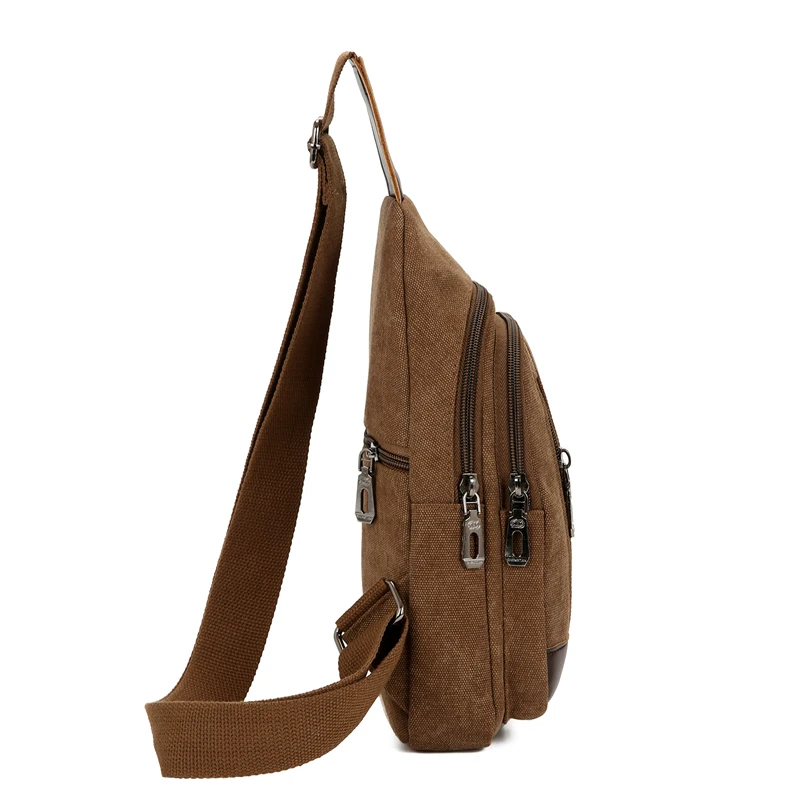 Мужская Холщовая Сумка через плечо модная винтажная водонепроницаемая сумка в