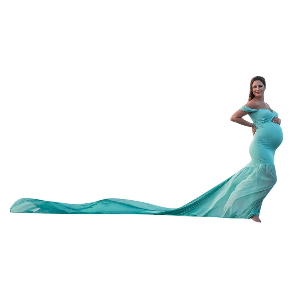 D Платья для беременных для фотосессии платье для беременных vestidos платье для беременных vestido embarazada без рукавов в стиле пэчворк Z4 - Цвет: D