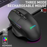 mode Wireless Mouse Bluetooth 2 4G RGB Rechargeable Mouse Wireless Computer Silent Mause Ergonomic Gaming Mouse For Laptop