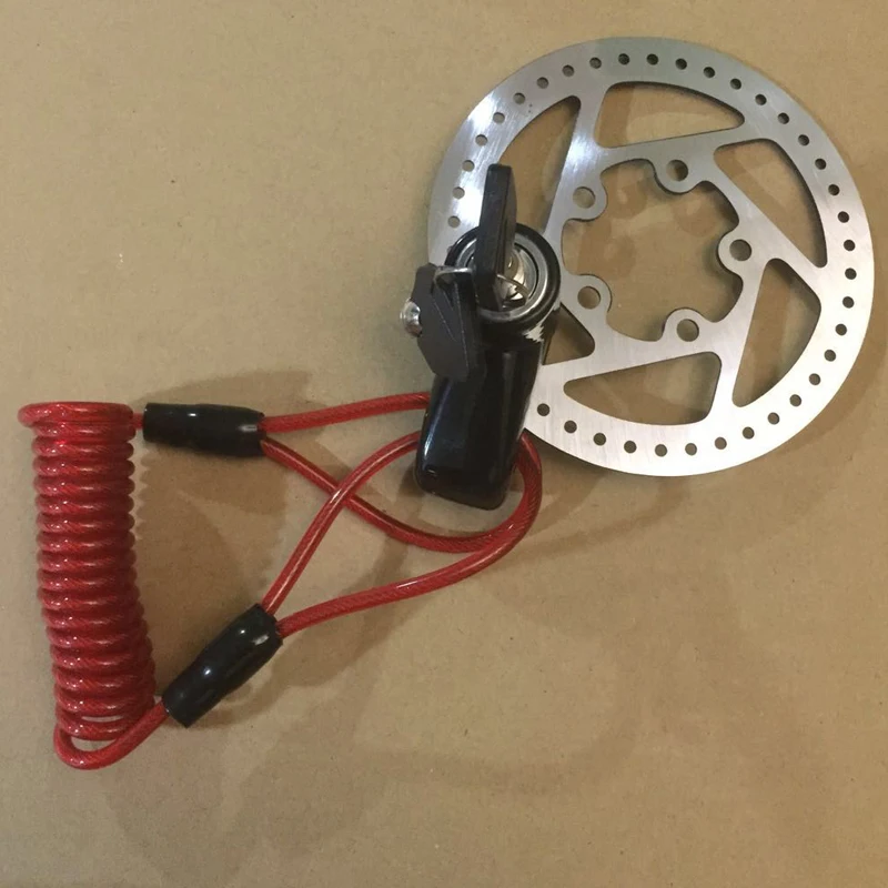 Portable Electric Skateboard Lock Disc Brakes Wheels Lock for Xiaomi Mijia M365 Scooter Skate Board Anti-theft Metal Steel Wire