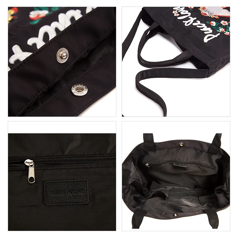 EMINI HOUSE нейлоновая женская сумка-тоут Повседневная сумка сумки через плечо